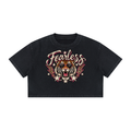 Fearless Tiger Women's Mineral Wash Cotton Crop T-Shirt