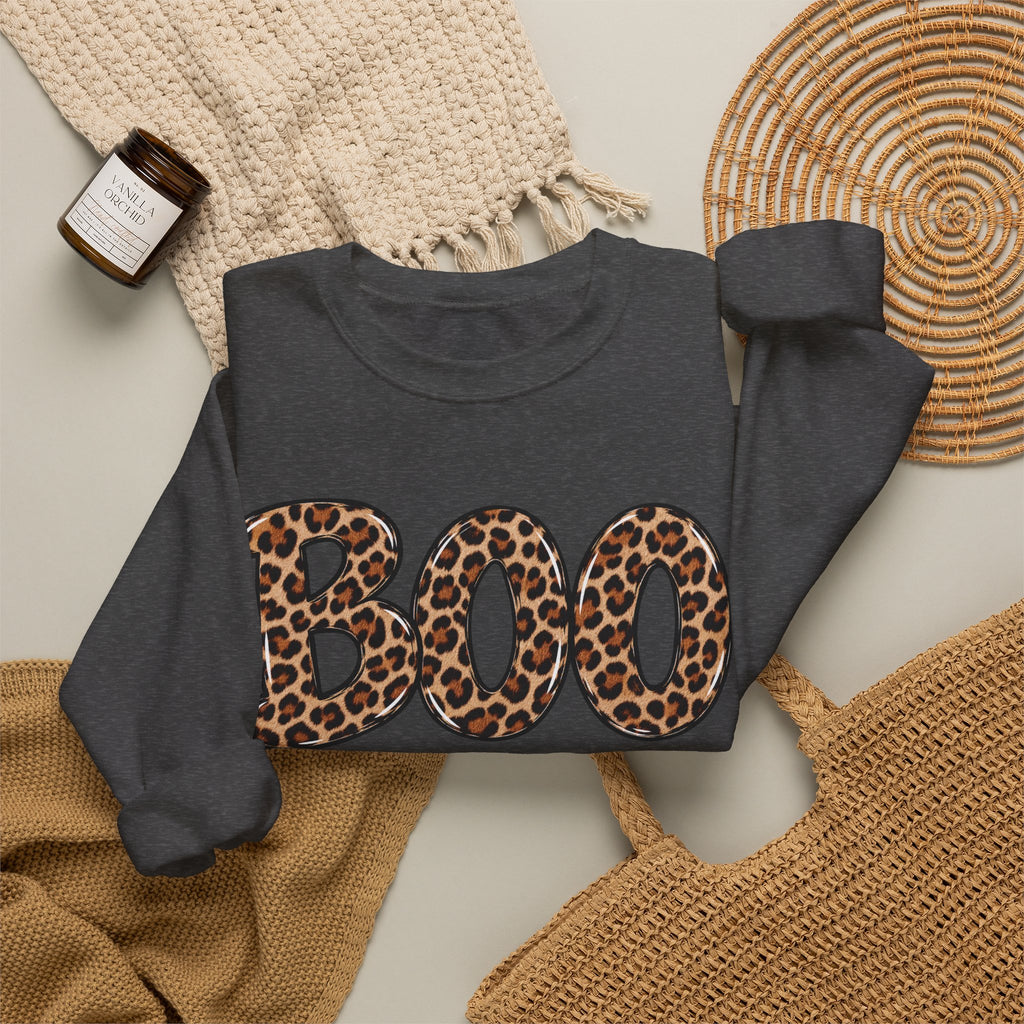 Leopard Print "BOO" Sweatshirt