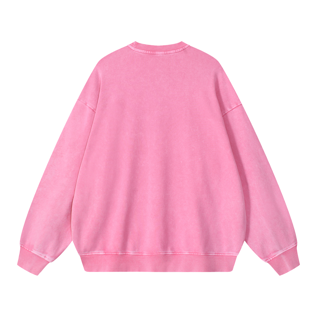 Let it Bee Snow Washed Oversized Sweatshirt