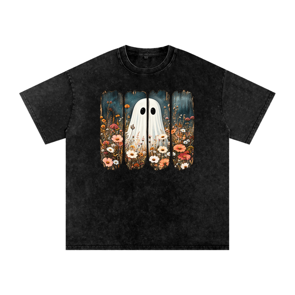 Snow Washed Oversized Cotton T-Shirt