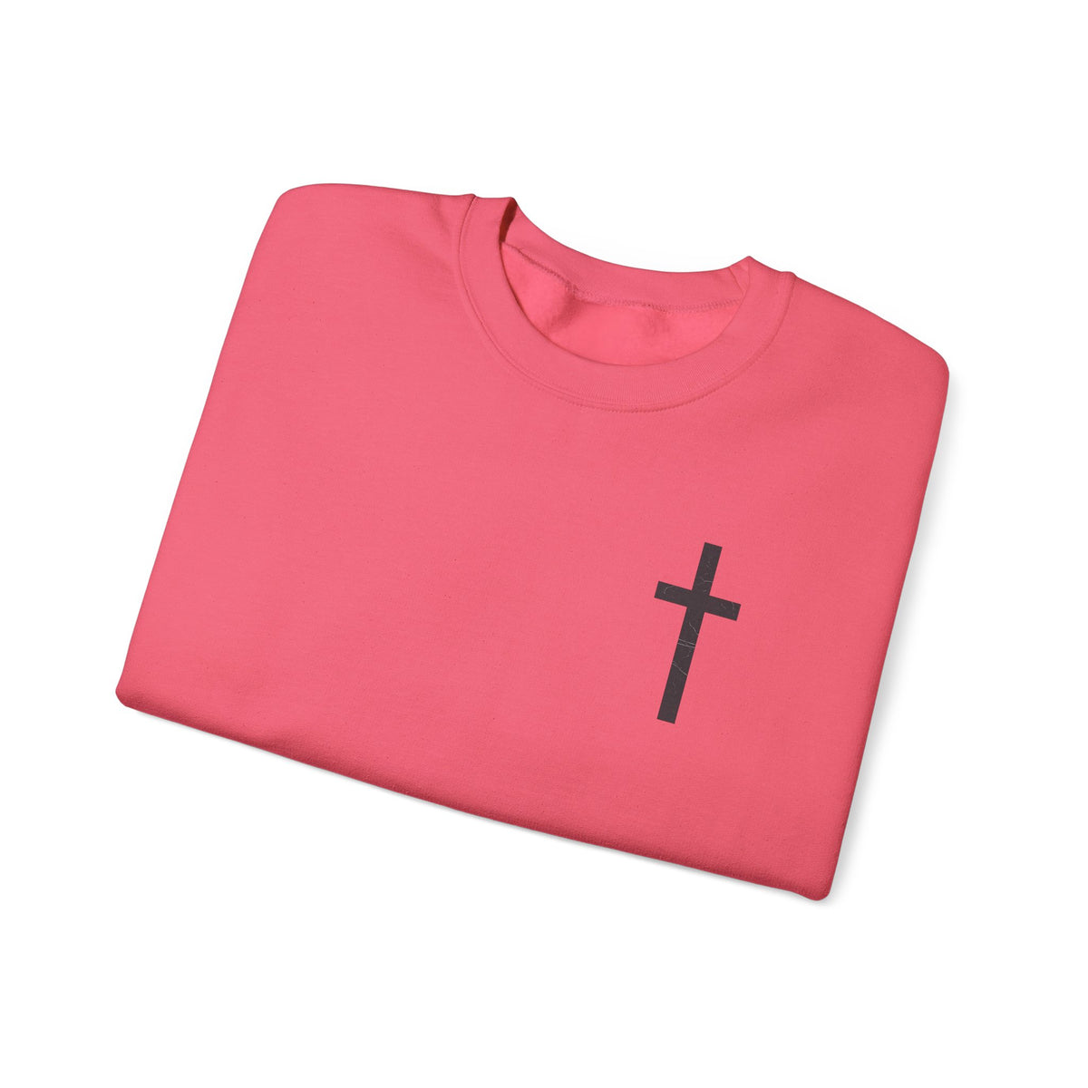 Christian Crewneck Sweatshirt — Isaiah 43:2 Faith Graphic