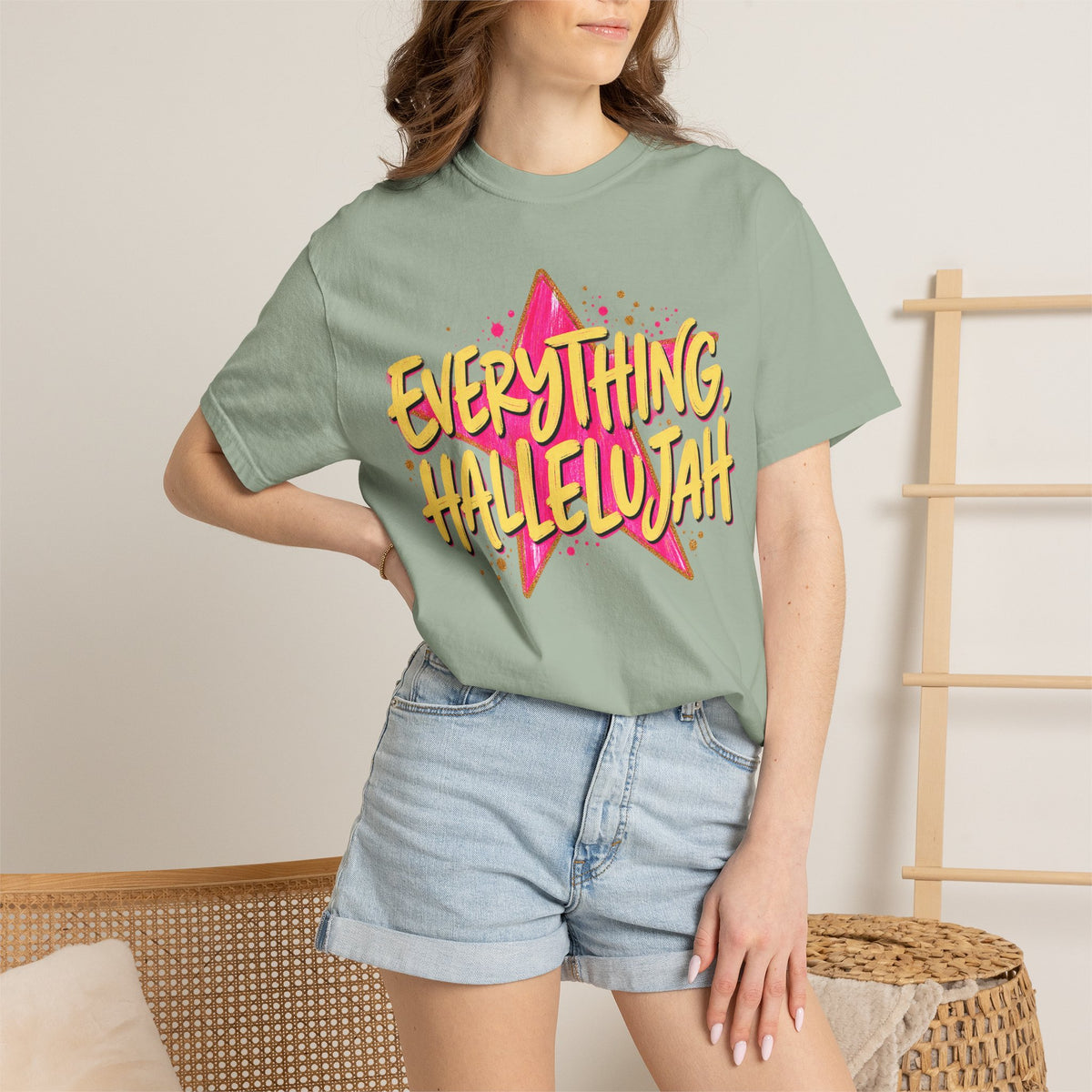 Everything, Hallelujah T-Shirt — Retro Star Christian Graphic Tee