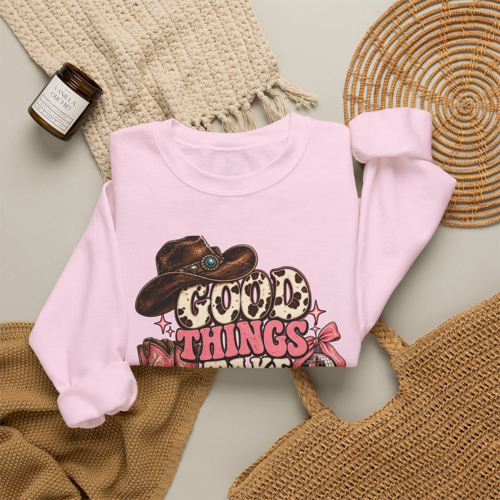 Good Things Take Time Crewneck Sweatshirt