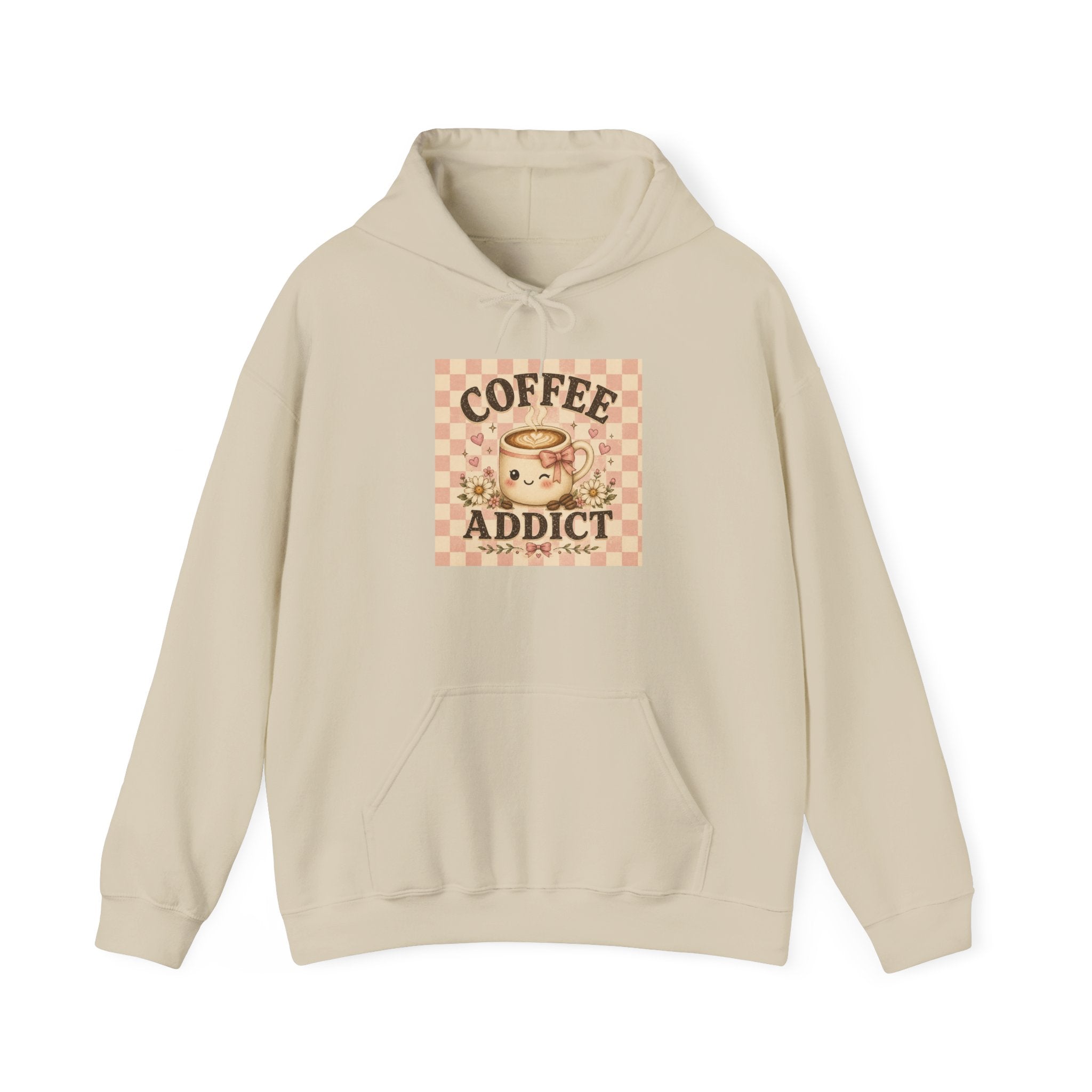 Coffee Addict Hoodie — Vintage Retro Coffee Lover Sweatshirt