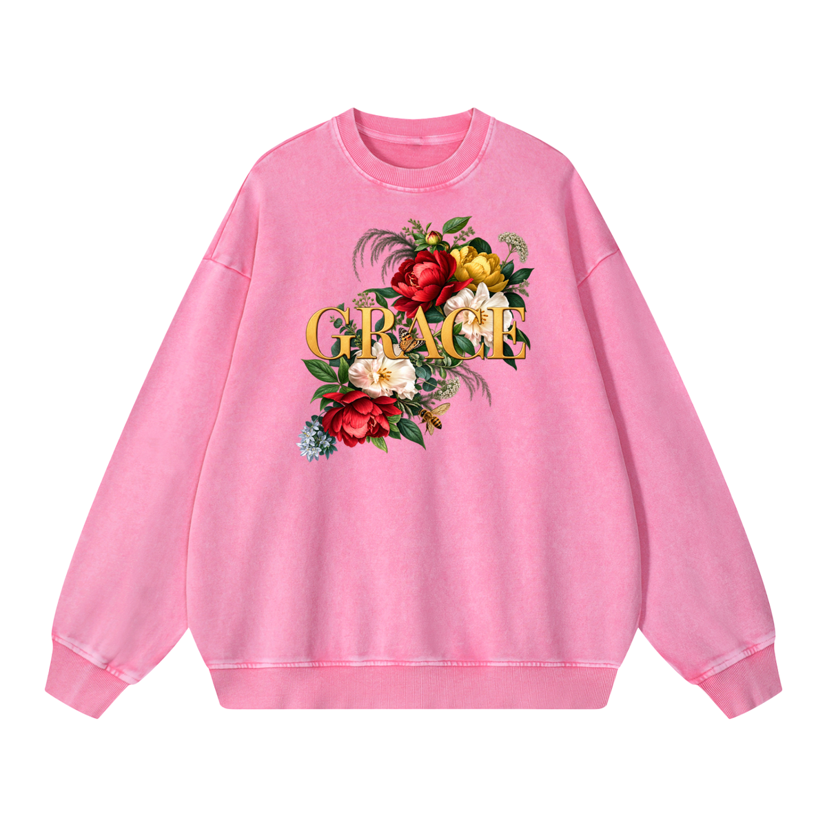 Grace Snow Washed Oversized Sweatshirt