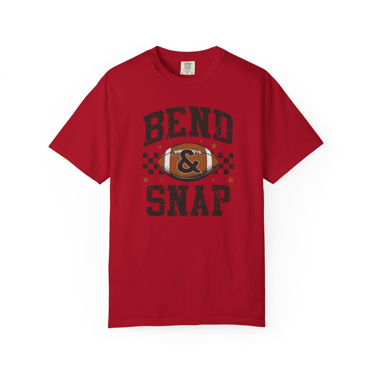 Bend & Snap Football Tee — Vintage Distressed Game Day T-Shirt