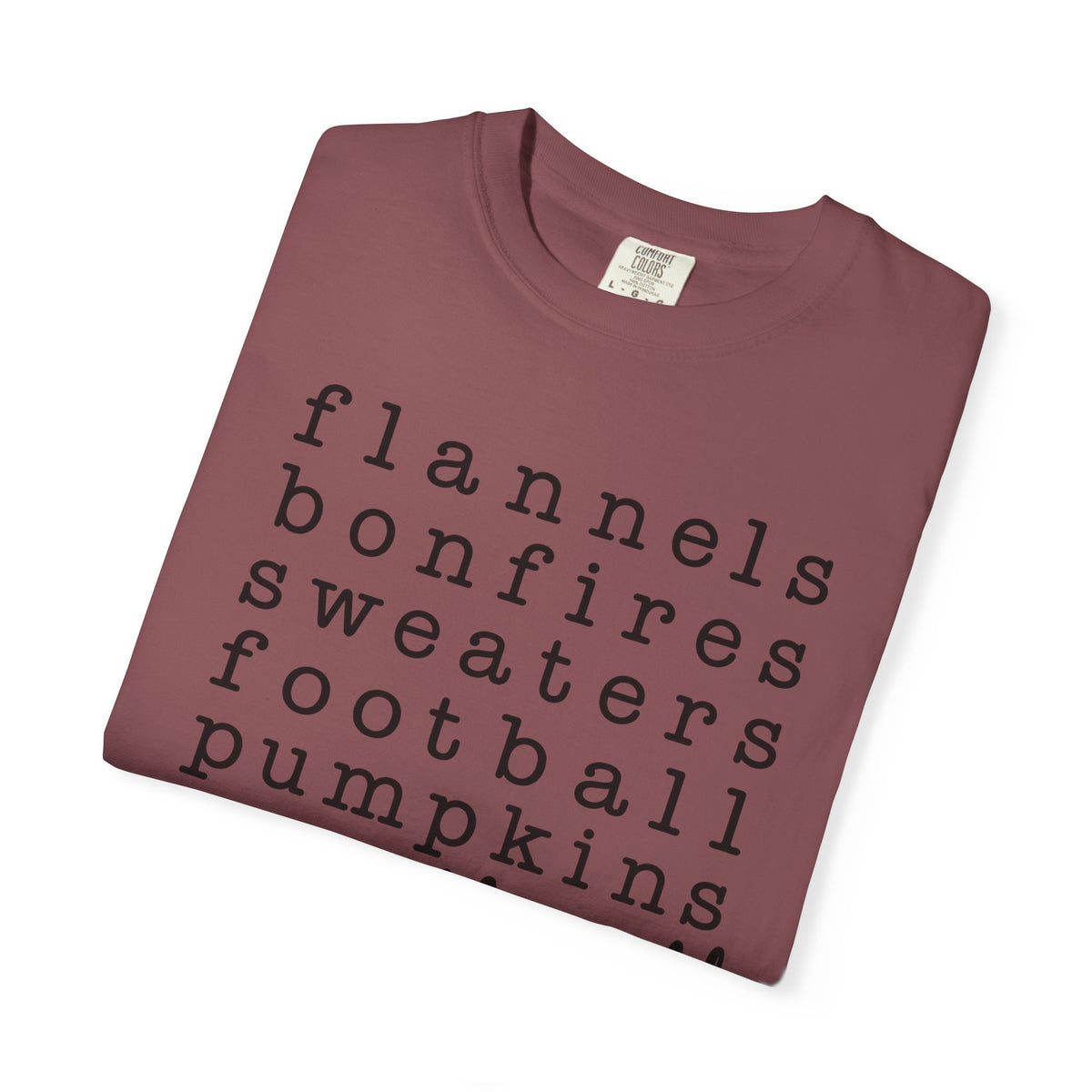 It's Fall Y'all T-Shirt — Flannels, Bonfires, Sweaters & Pumpkins Tee