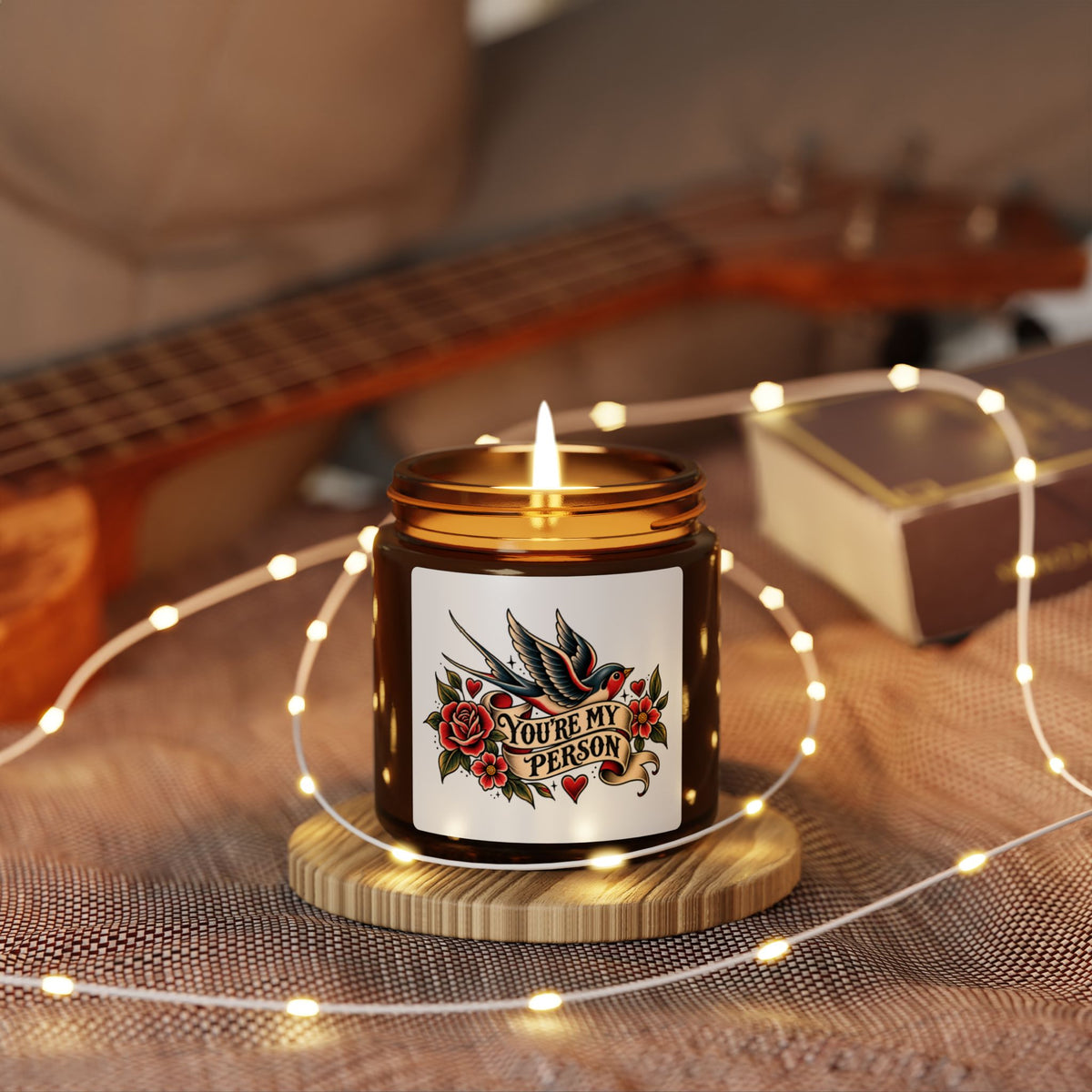 You're My Person Soy Candle — Amber Jar Scented Candle (Multiple Sizes)