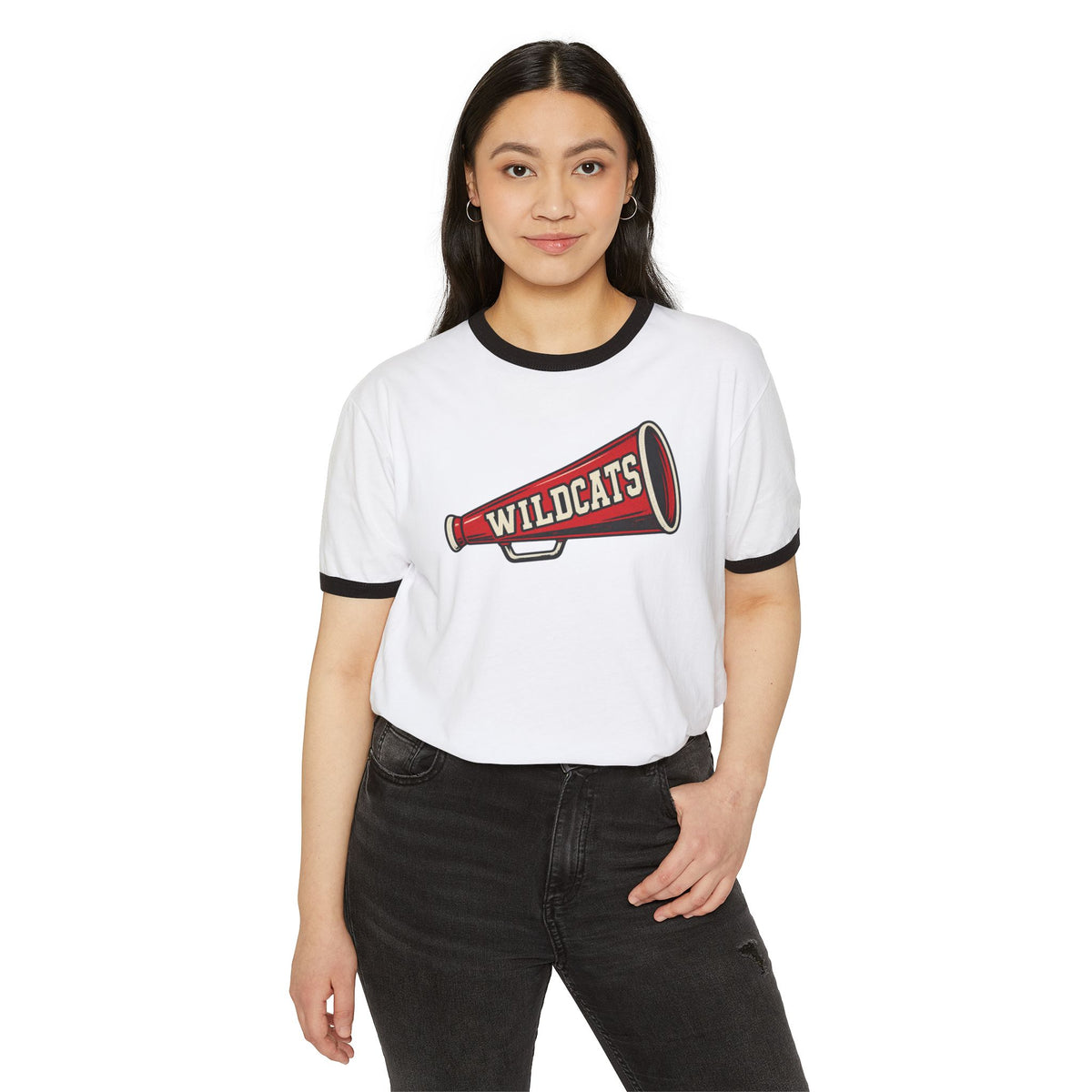 Wildcats Megaphone Ringer T-Shirt