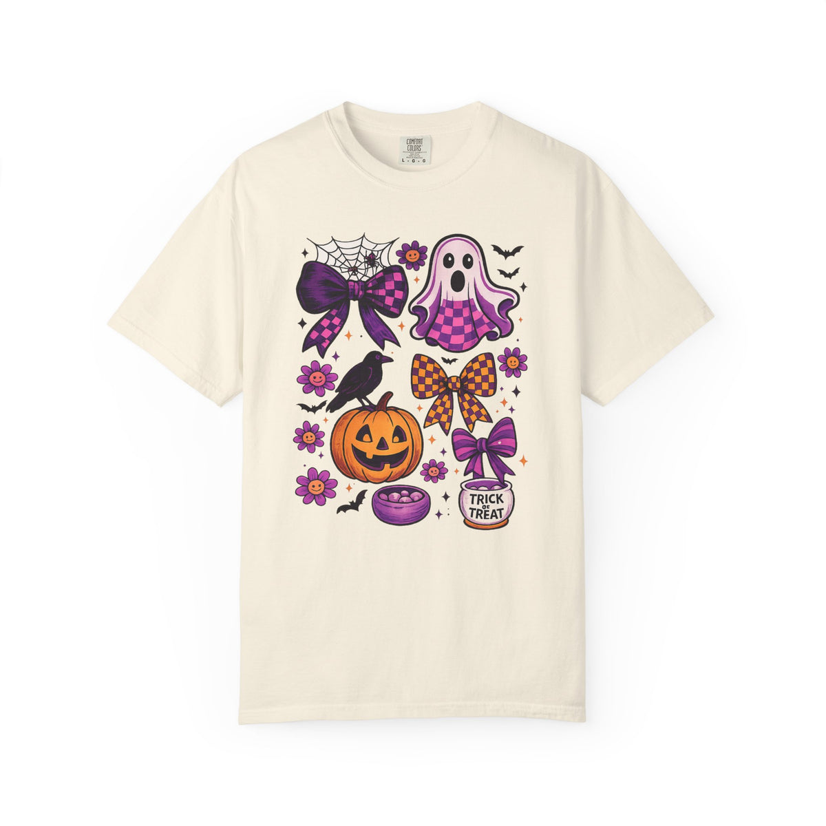 Halloween Cute Ghost & Pumpkin T‑Shirt — Trick or Treat Graphic Tee