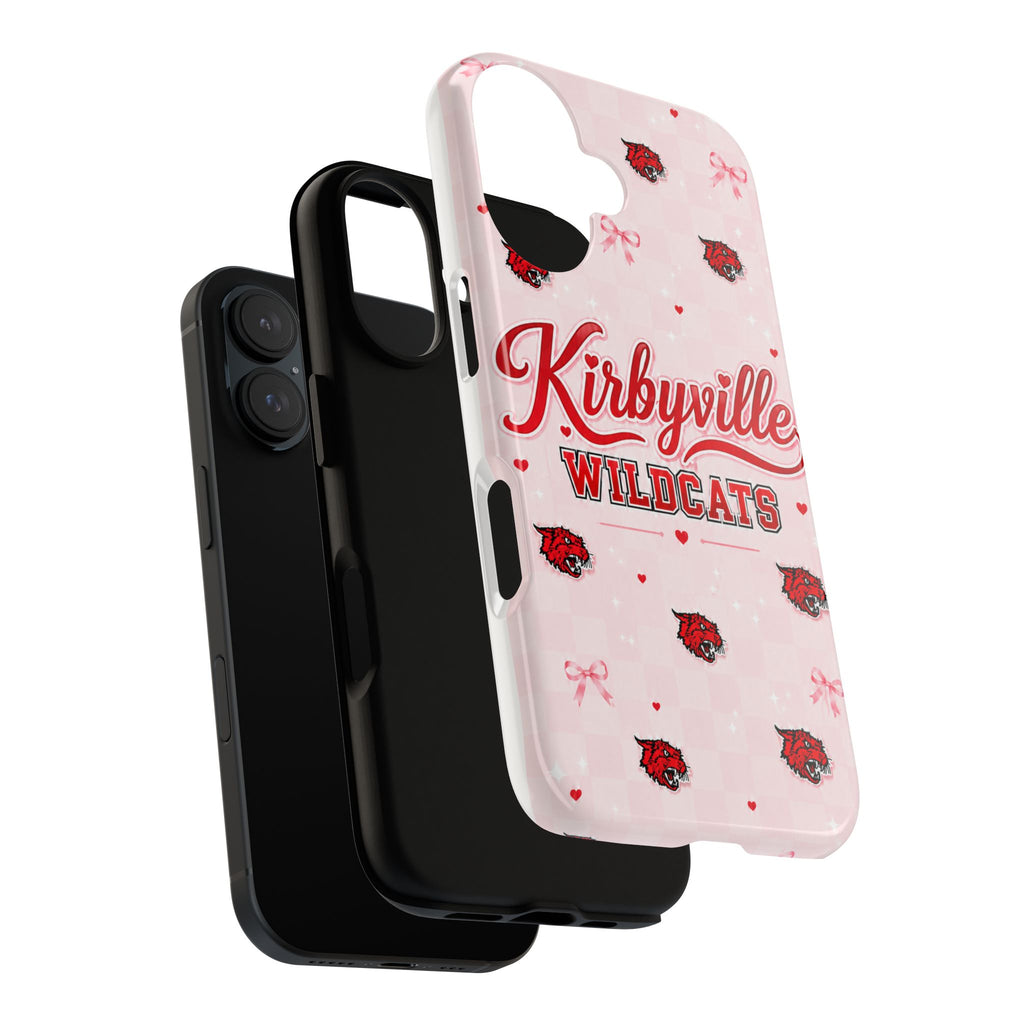 Kirbyville Wildcats Phone Case — Pink Patterned Tough Case