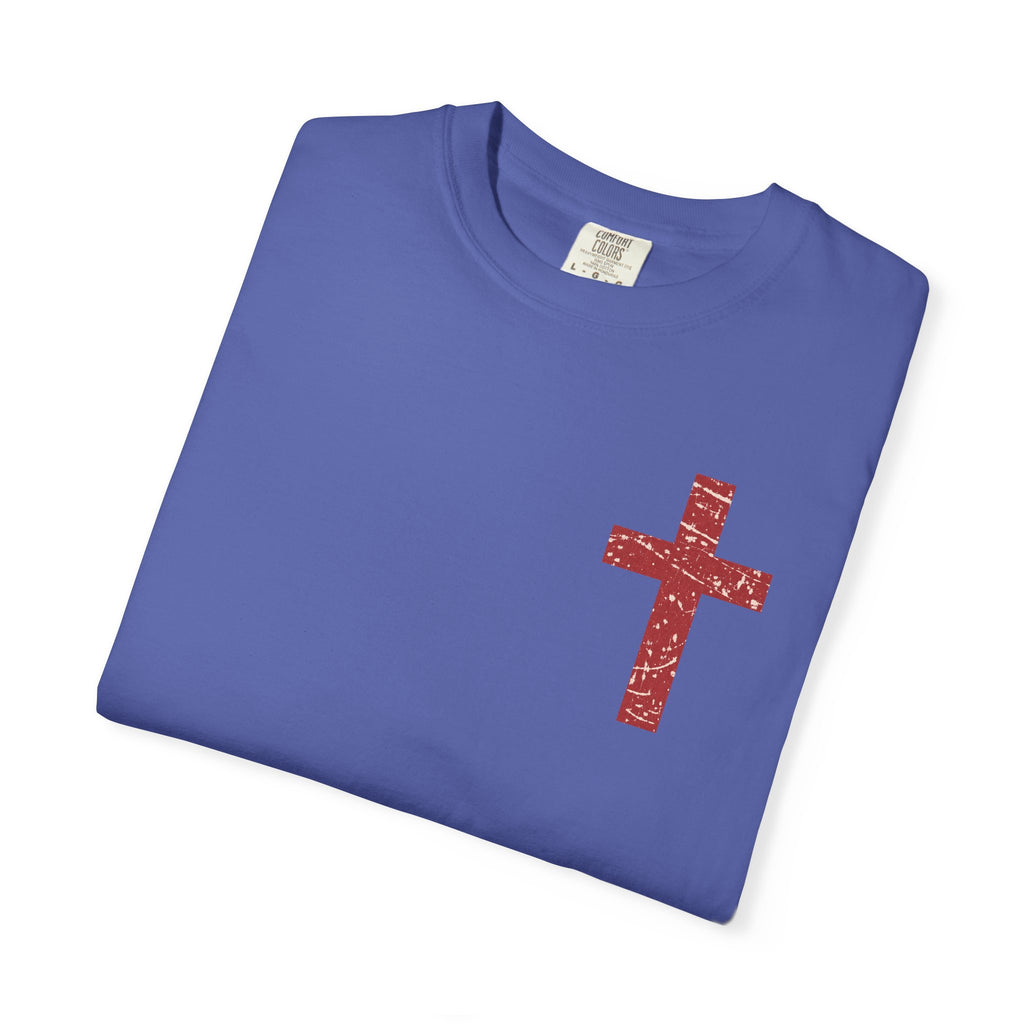 Christian Tee — 'The Heavens Are Roaring' Tiger Cross Graphic T-Shirt