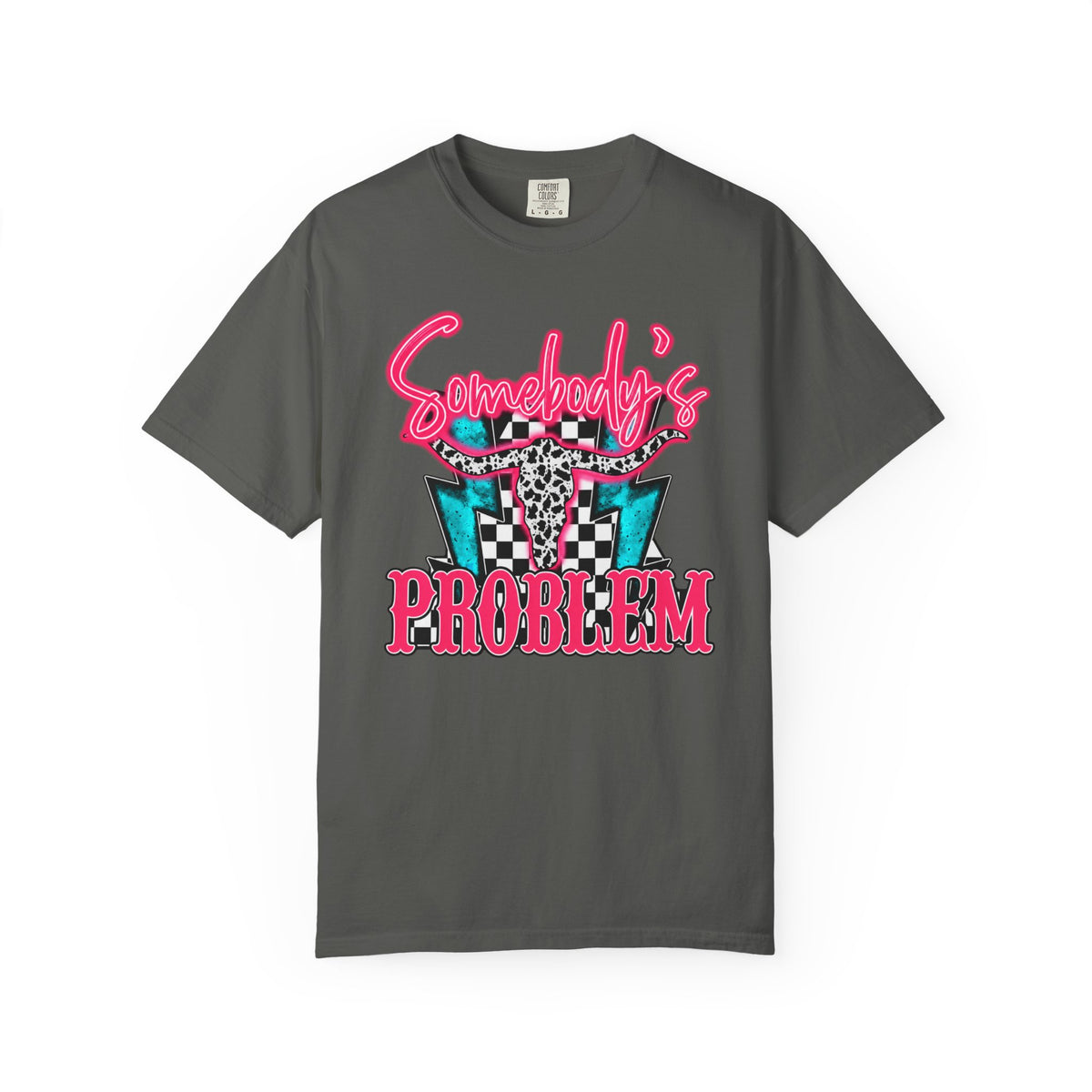 Somebody's Problem T-Shirt — Retro Pink Leopard Graphic Tee