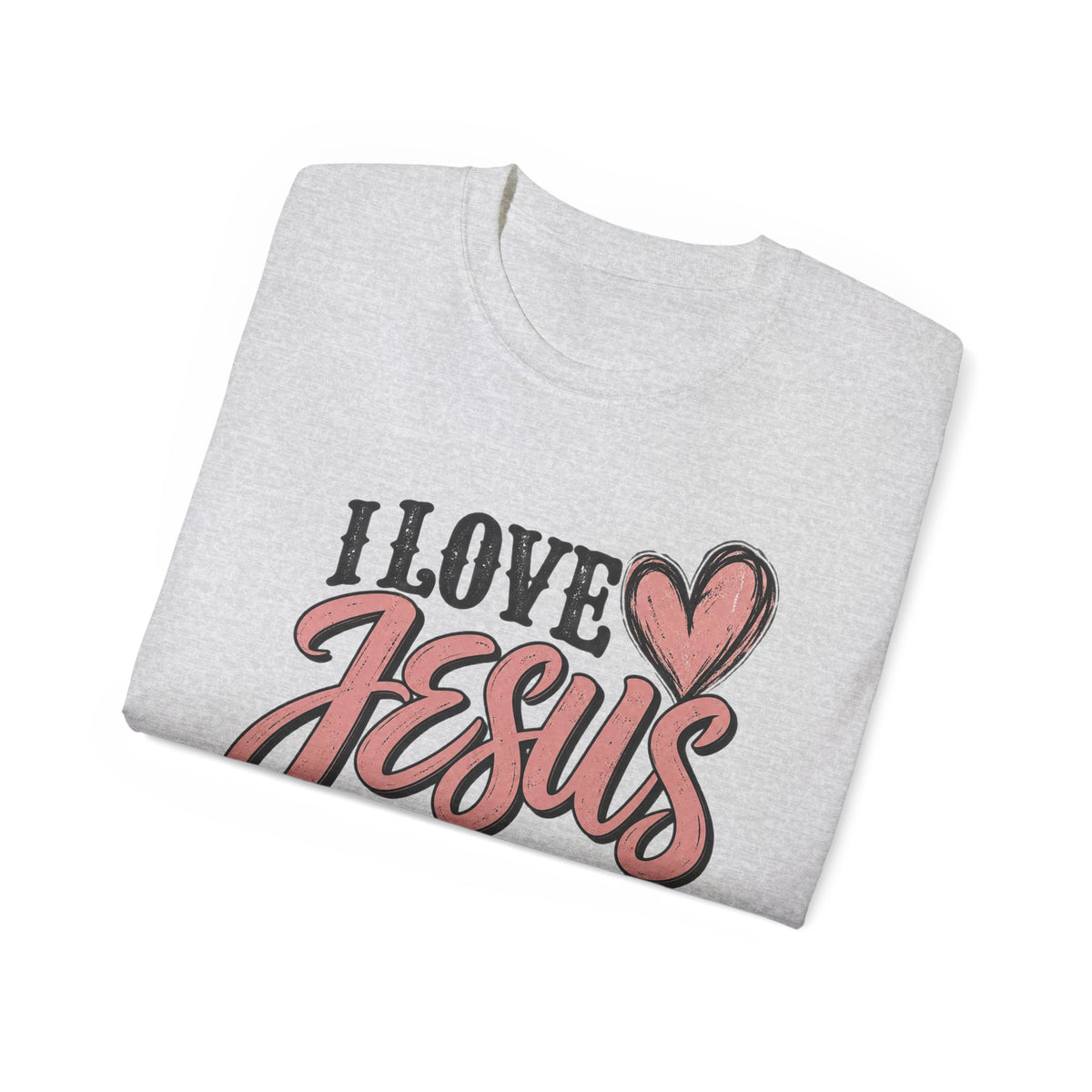 Jesus Tee — "I Love Jesus But I Cuss a Little" Christian Graphic T-Shirt