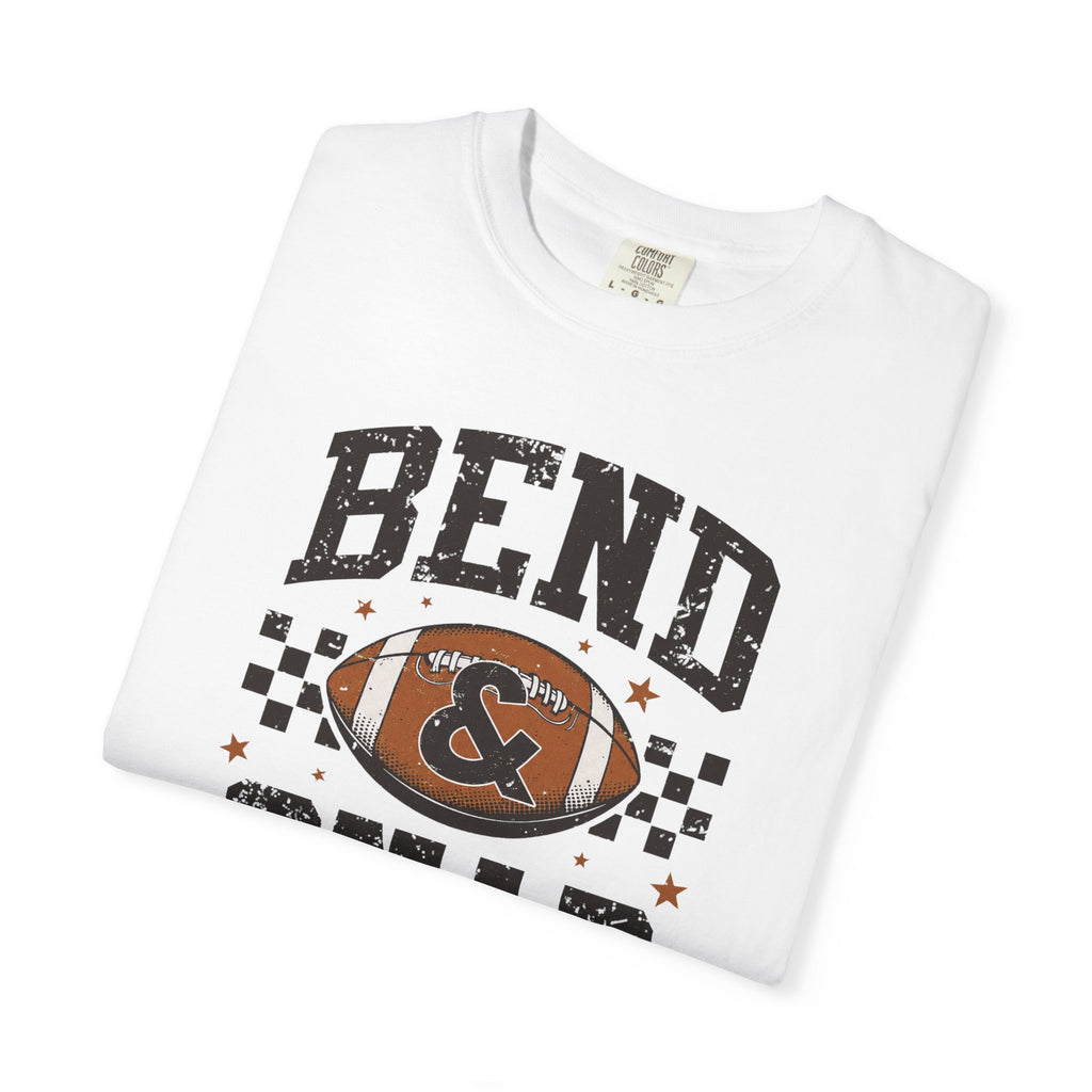 Bend & Snap Football Tee — Vintage Distressed Game Day T-Shirt