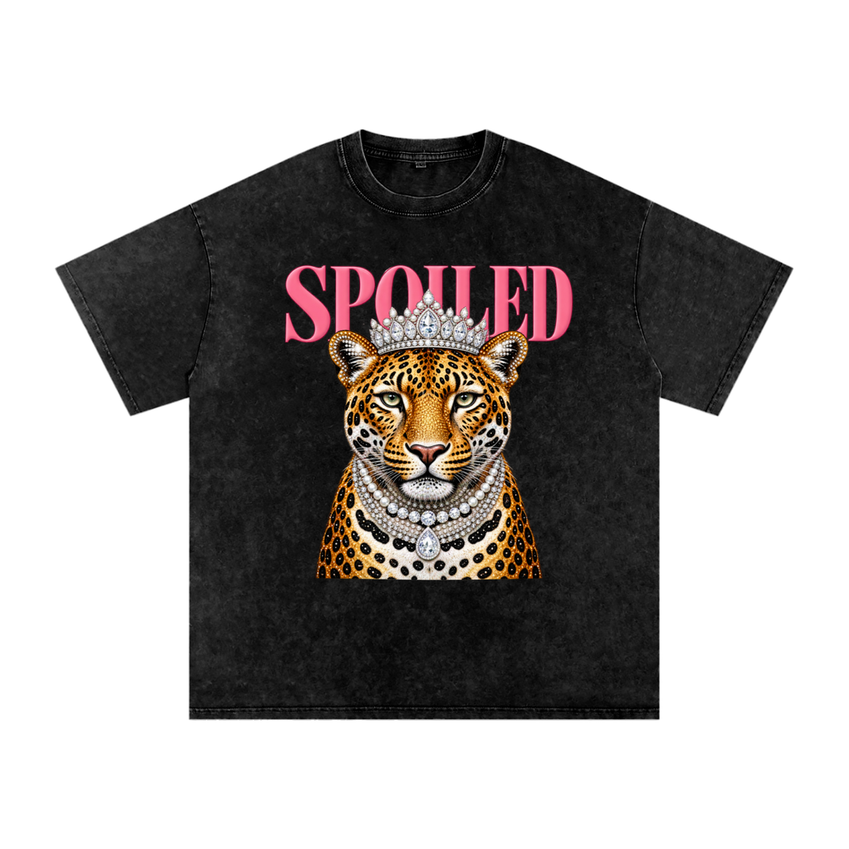 Spoiled Snow Washed Oversized Cotton T-Shirt