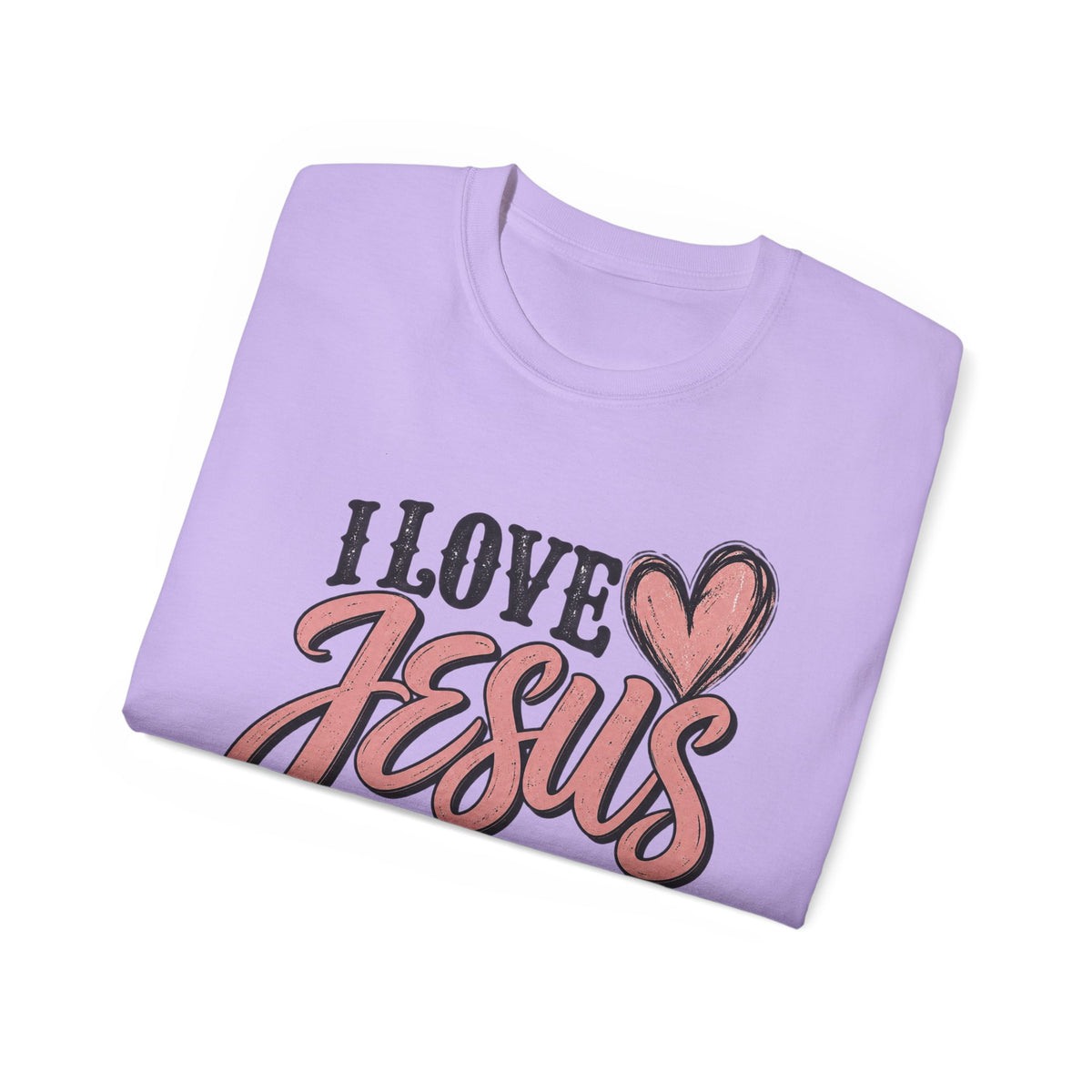 Jesus Tee — "I Love Jesus But I Cuss a Little" Christian Graphic T-Shirt
