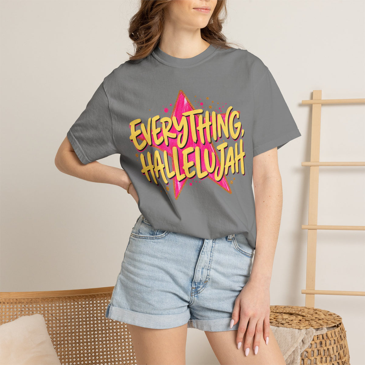 Everything, Hallelujah T-Shirt — Retro Star Christian Graphic Tee