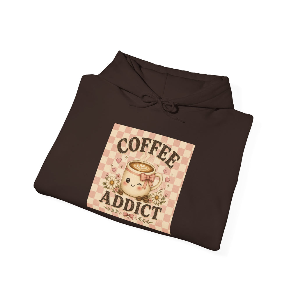 Coffee Addict Hoodie — Vintage Retro Coffee Lover Sweatshirt