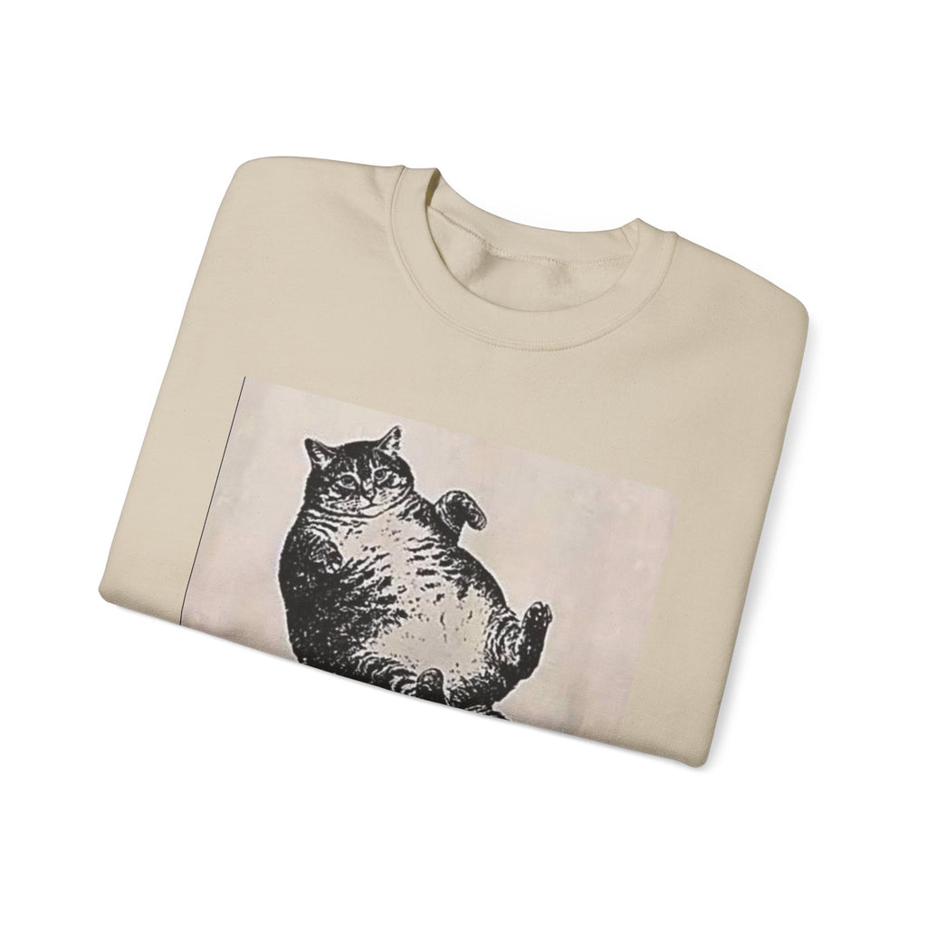 Cat Graphic Sweatshirt — "Mother, I Am But Skin and Bones" Vintage Illustration