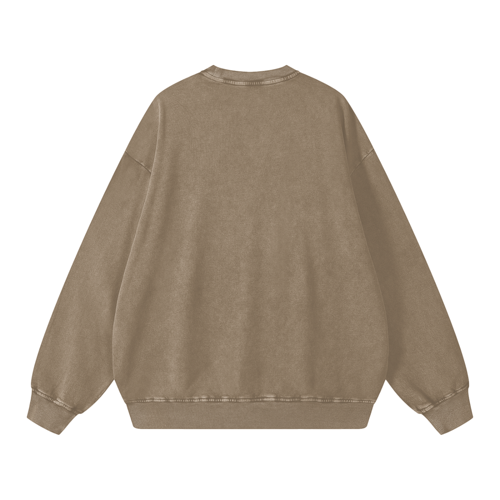 Let it Bee Snow Washed Oversized Sweatshirt
