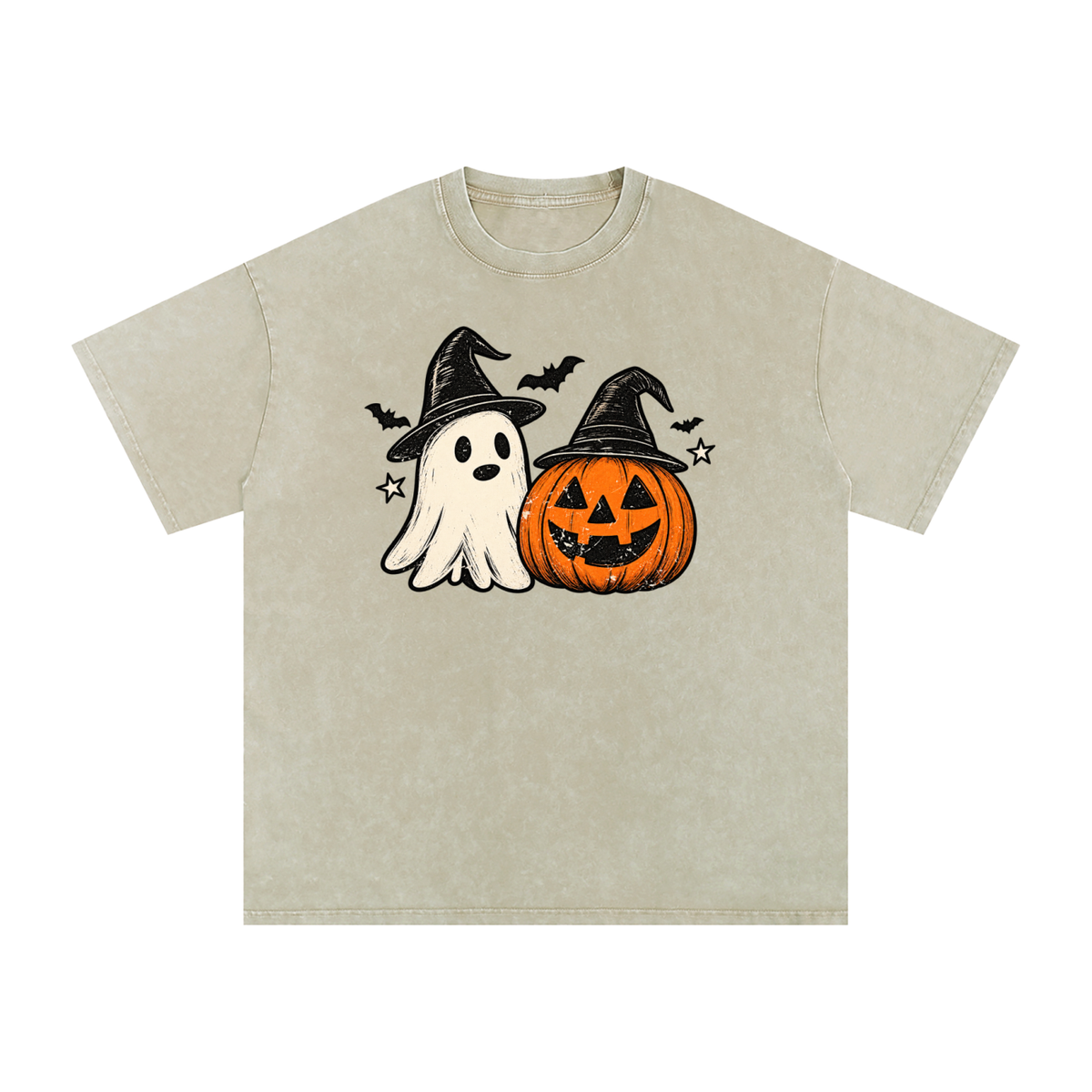 Snow Washed Oversized Cotton T-Shirt