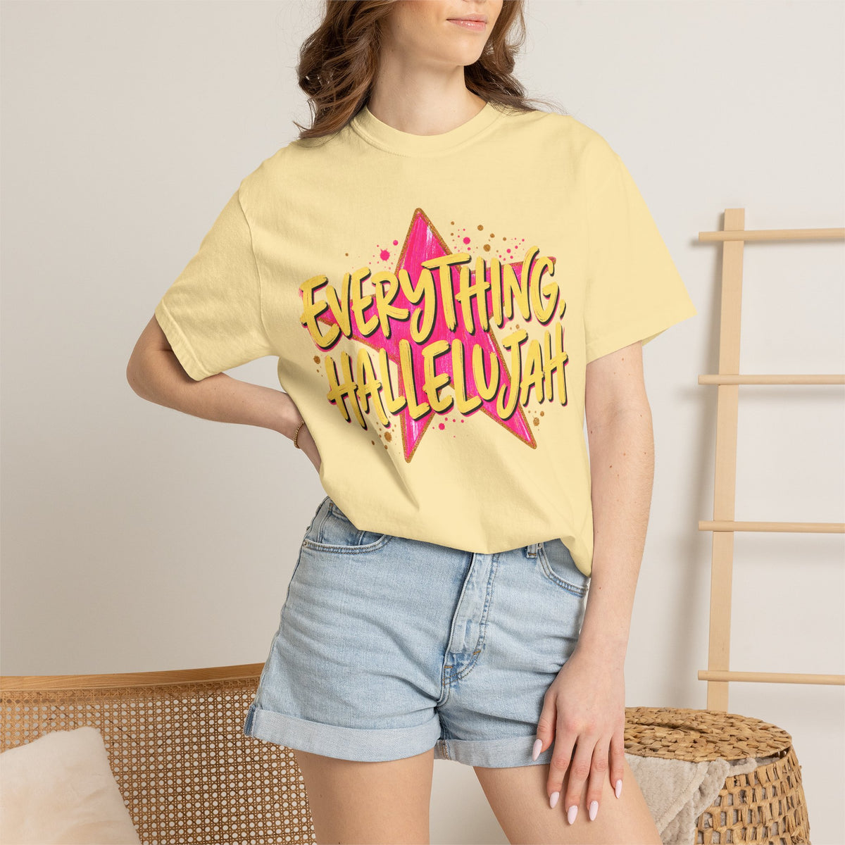 Everything, Hallelujah T-Shirt — Retro Star Christian Graphic Tee