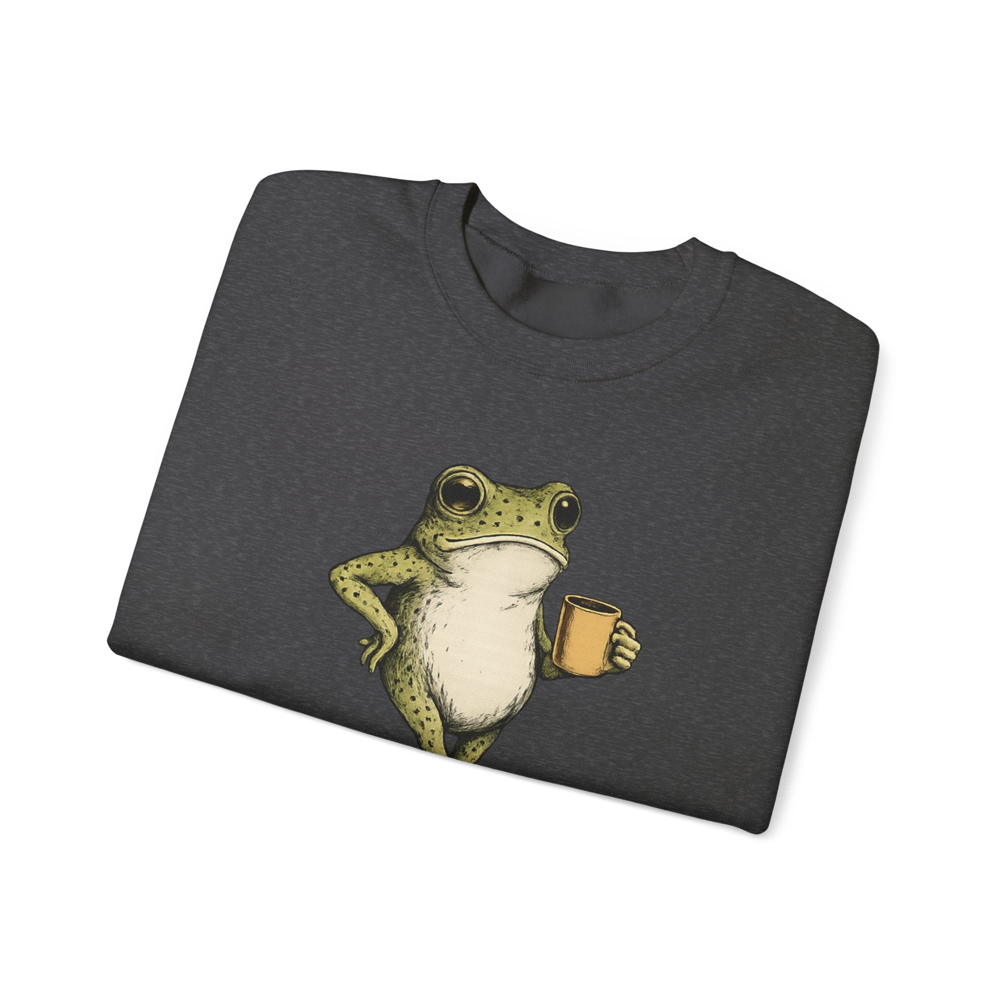 Christian Frog Crewneck Sweatshirt — "I Could Be Meaner But Jesus Said No"