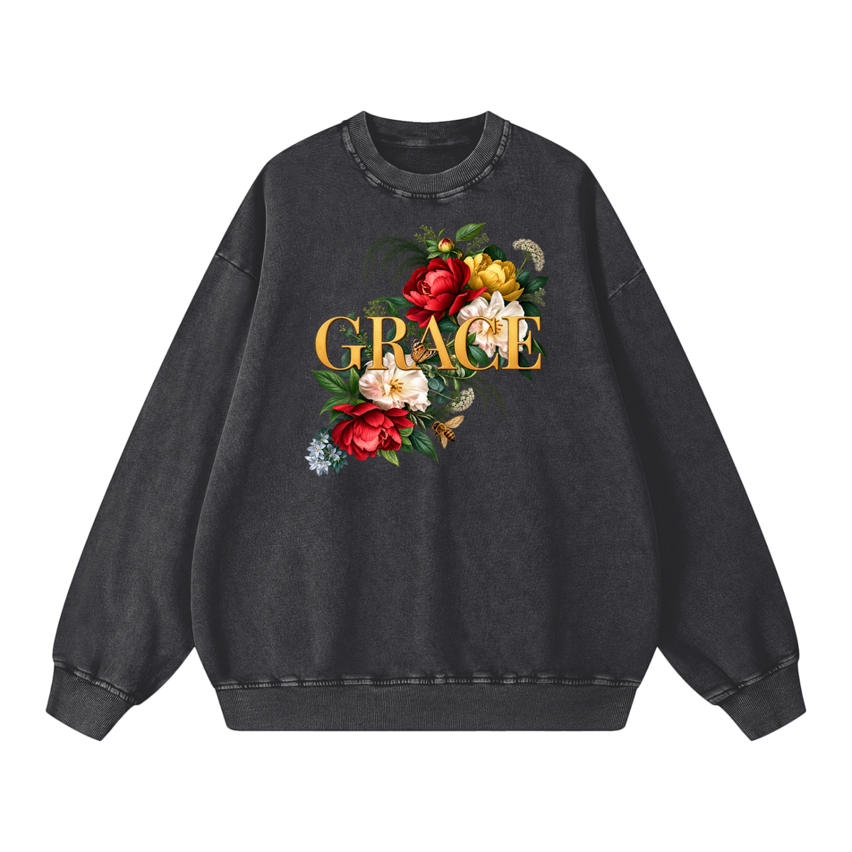 Grace Snow Washed Oversized Sweatshirt