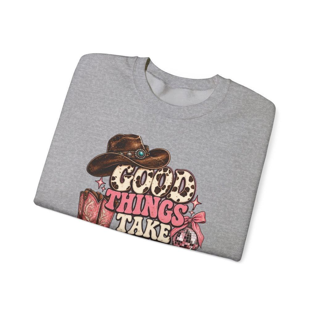 Good Things Take Time Crewneck Sweatshirt