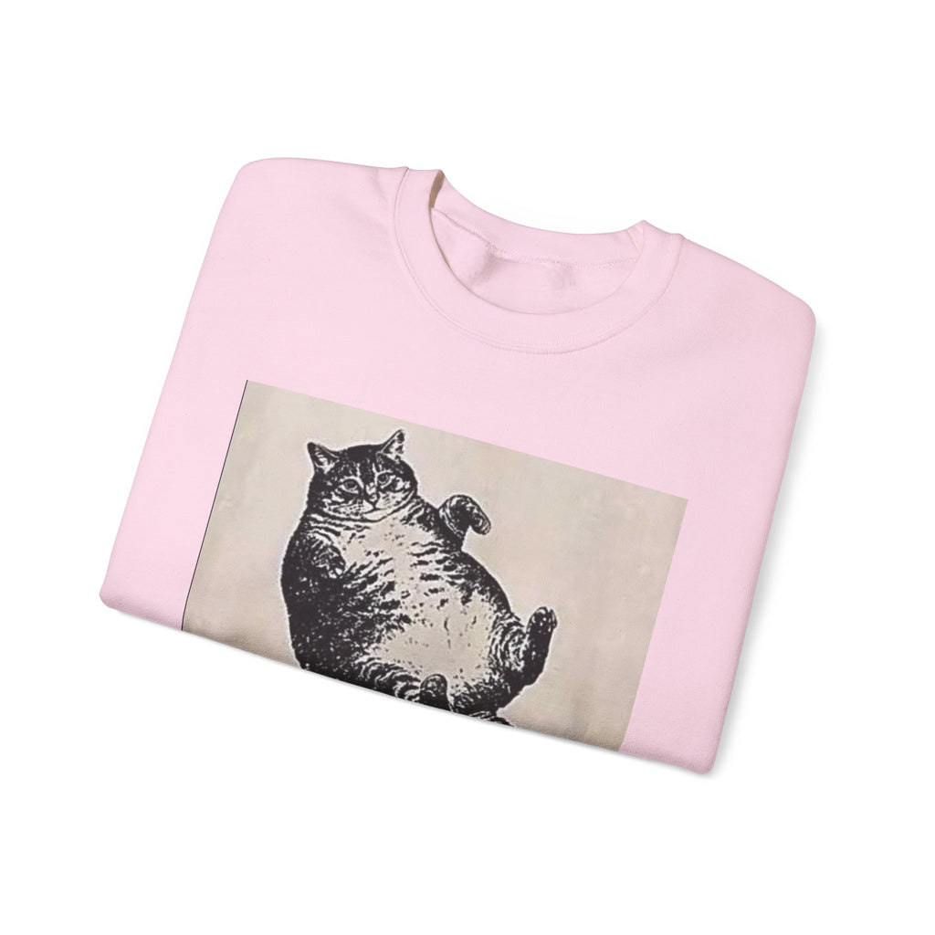 Cat Graphic Sweatshirt — "Mother, I Am But Skin and Bones" Vintage Illustration