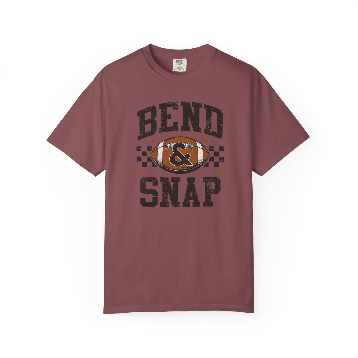Bend & Snap Football Tee — Vintage Distressed Game Day T-Shirt