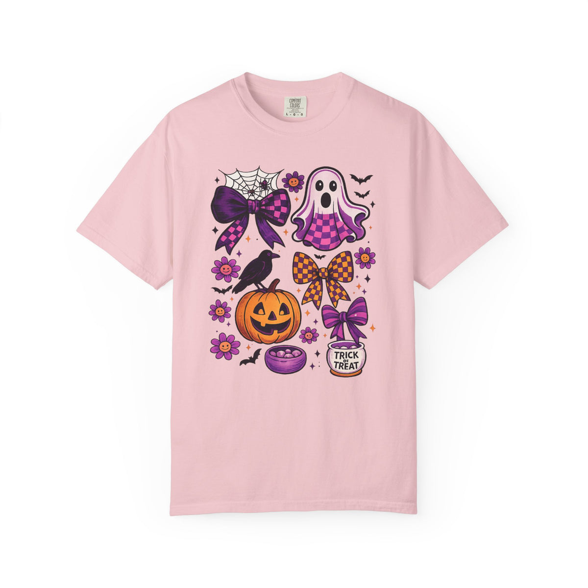 Halloween Cute Ghost & Pumpkin T‑Shirt — Trick or Treat Graphic Tee
