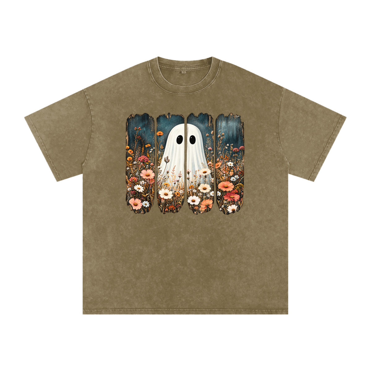 Snow Washed Oversized Cotton T-Shirt