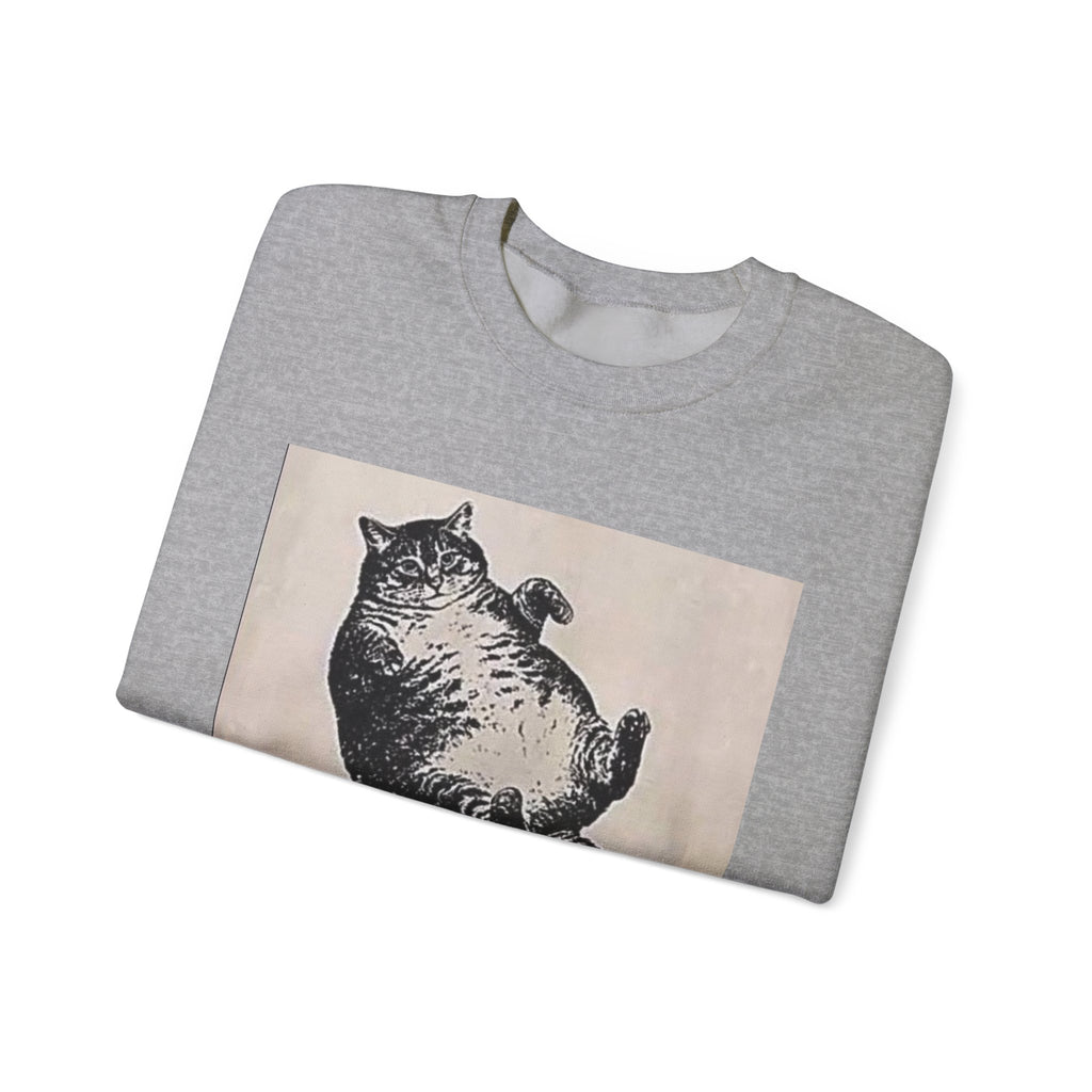 Cat Graphic Sweatshirt — "Mother, I Am But Skin and Bones" Vintage Illustration
