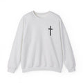 Christian Crewneck Sweatshirt — Isaiah 43:2 Faith Graphic