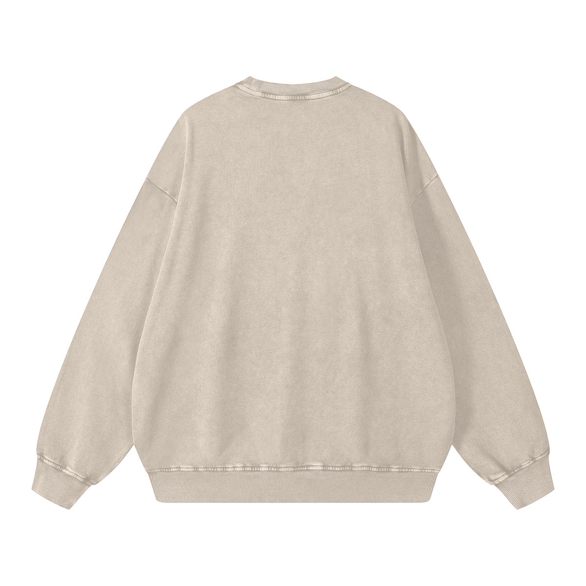 Bee Happy Snow Washed Oversized Sweatshirt