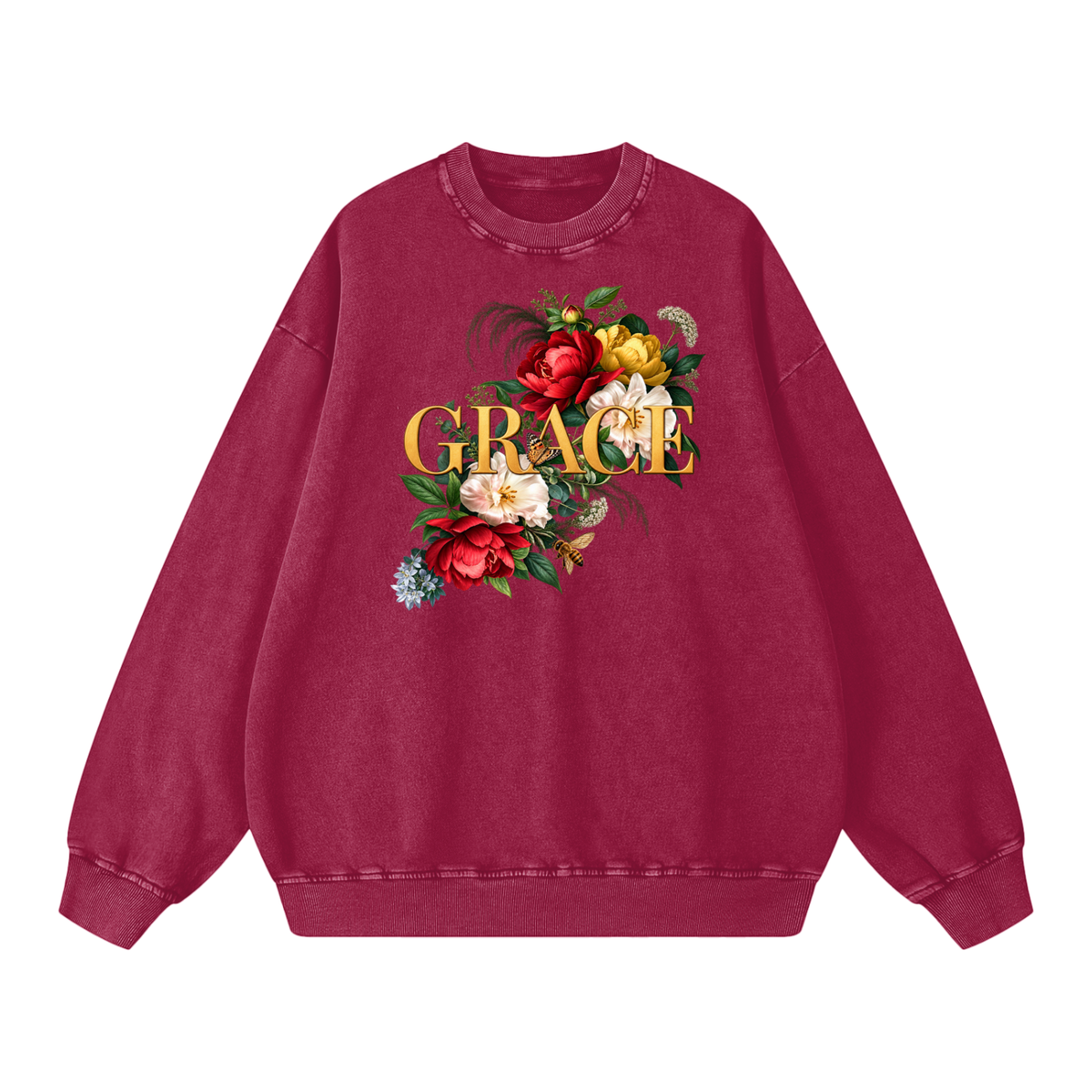Grace Snow Washed Oversized Sweatshirt