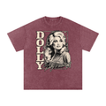 Dolly Parton Snow Washed Oversized Cotton T-Shirt