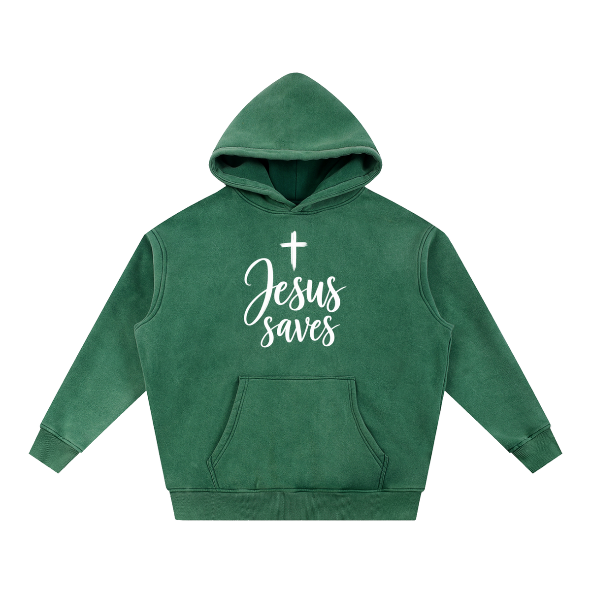 Snow Wash Fleece Oversize Hoodie