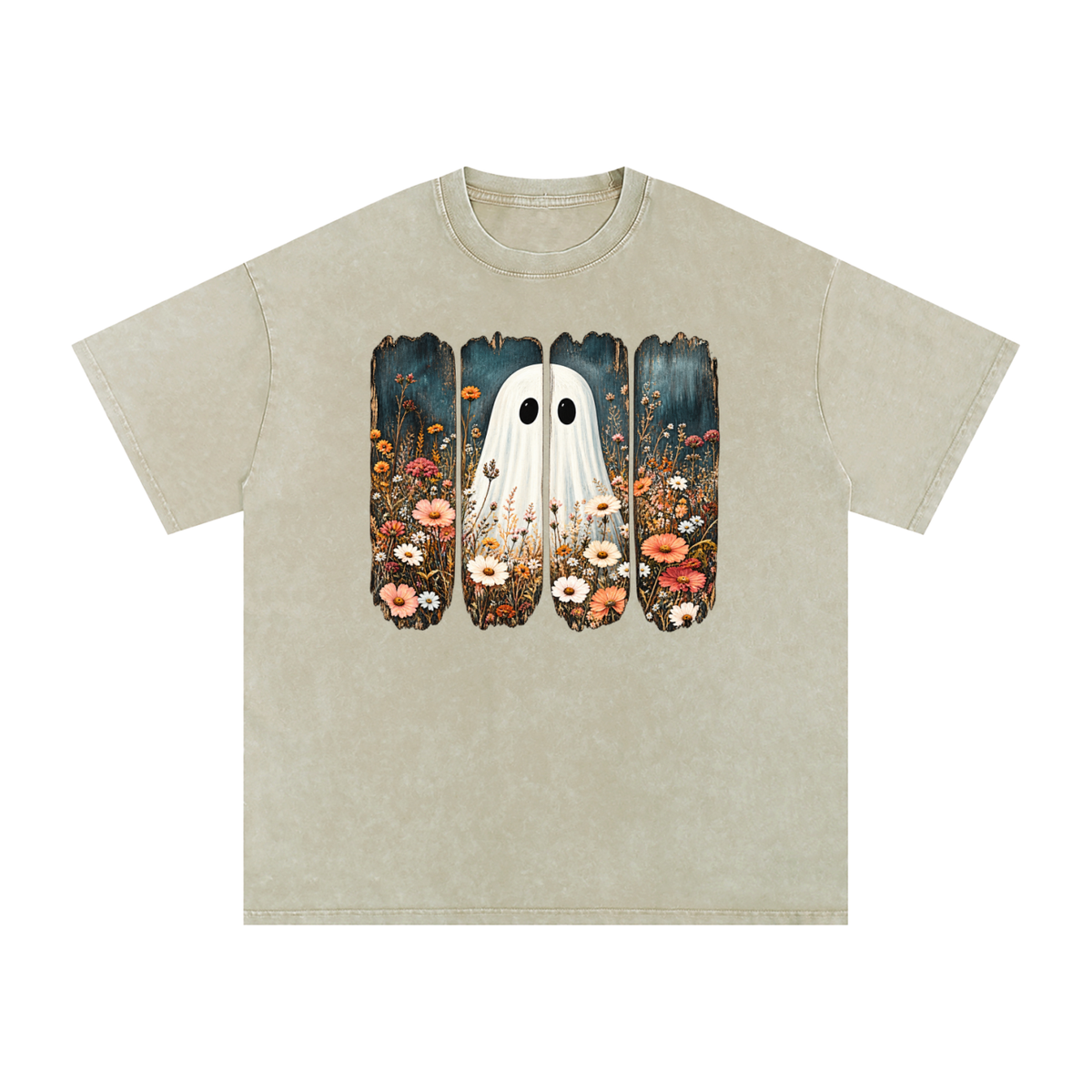 Snow Washed Oversized Cotton T-Shirt
