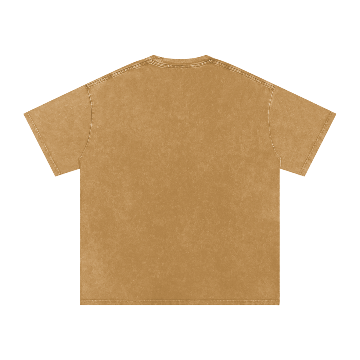 Burnt Orange Football fan Snow Washed Oversized Cotton T-Shirt