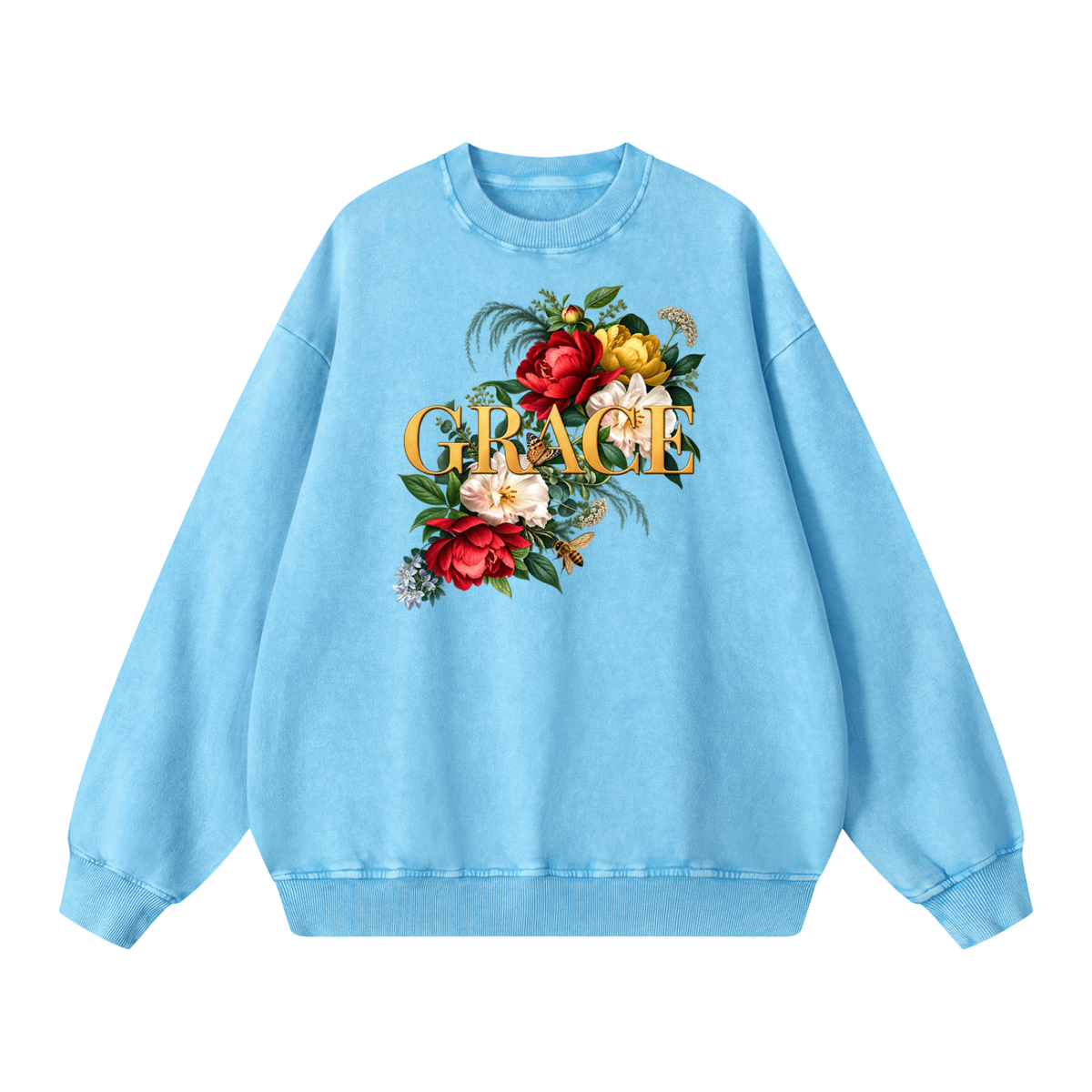 Grace Snow Washed Oversized Sweatshirt