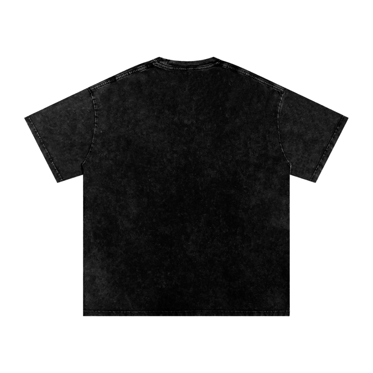 Red and Black football fan Snow Washed Oversized Cotton T-Shirt