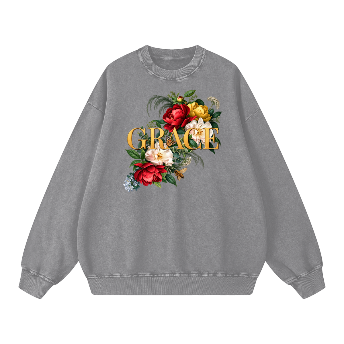 Grace Snow Washed Oversized Sweatshirt