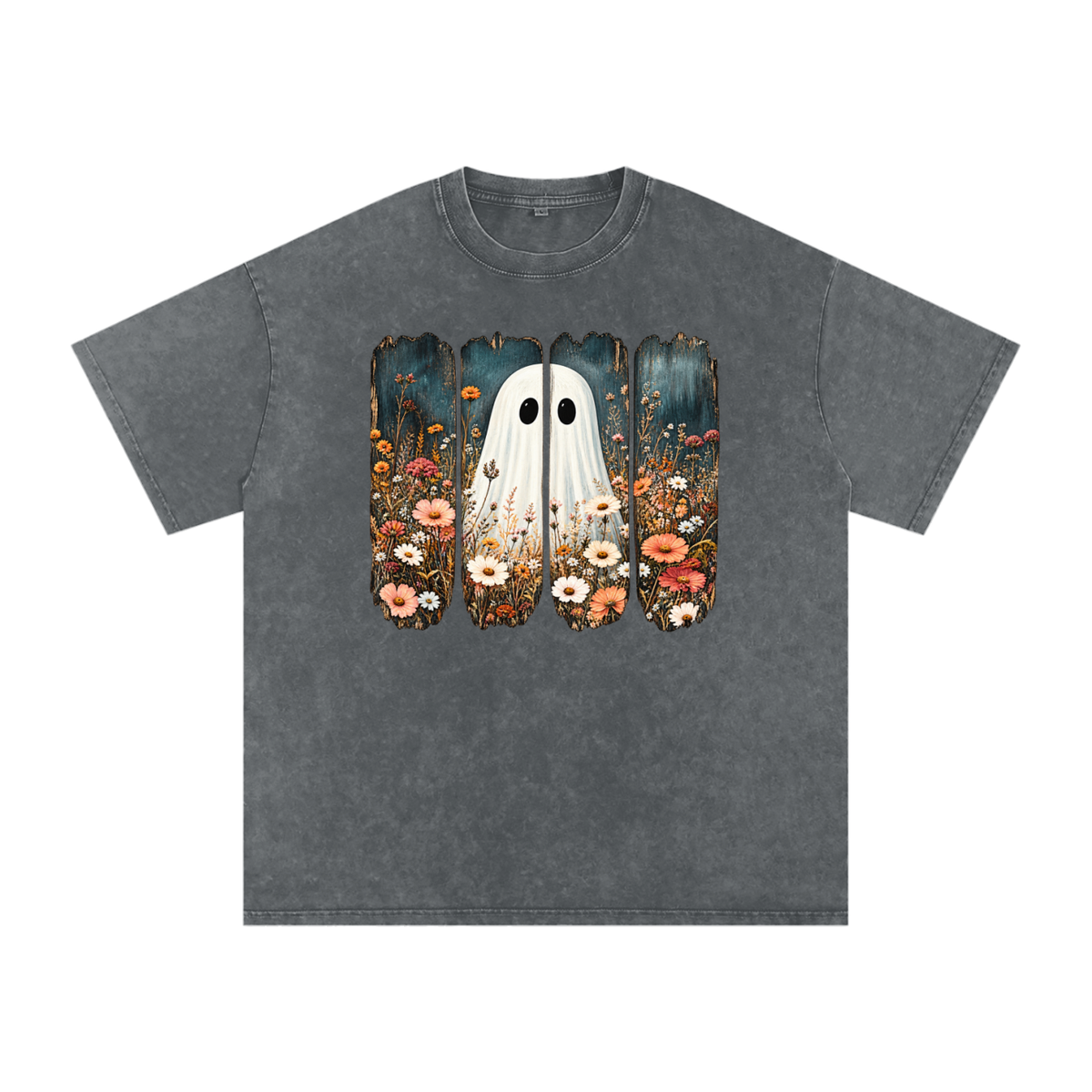 Snow Washed Oversized Cotton T-Shirt