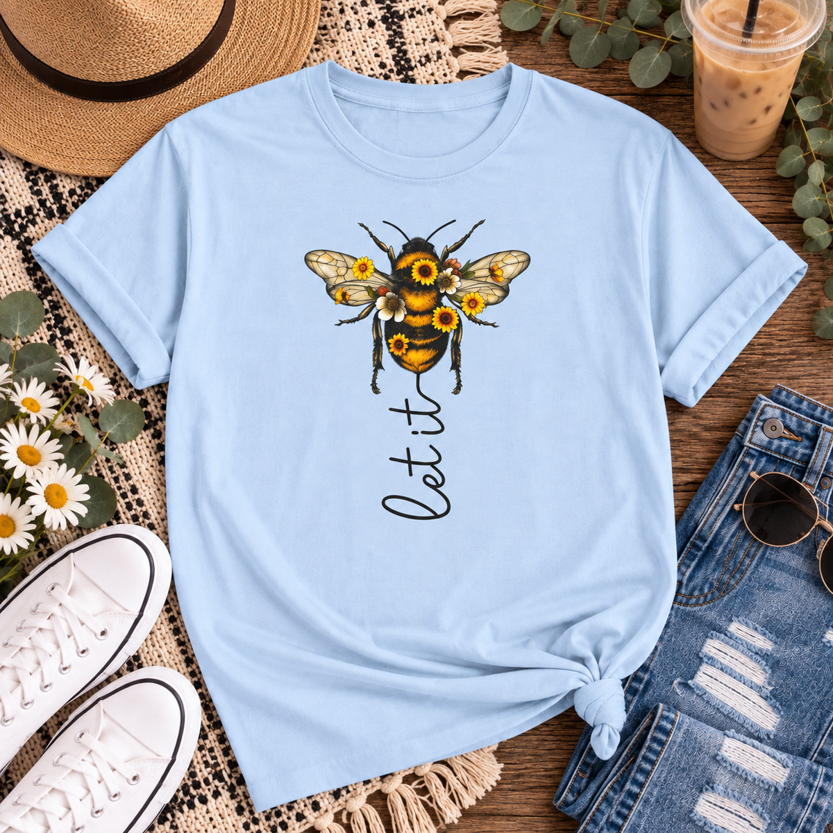 Bee 'Let It Be' T-Shirt