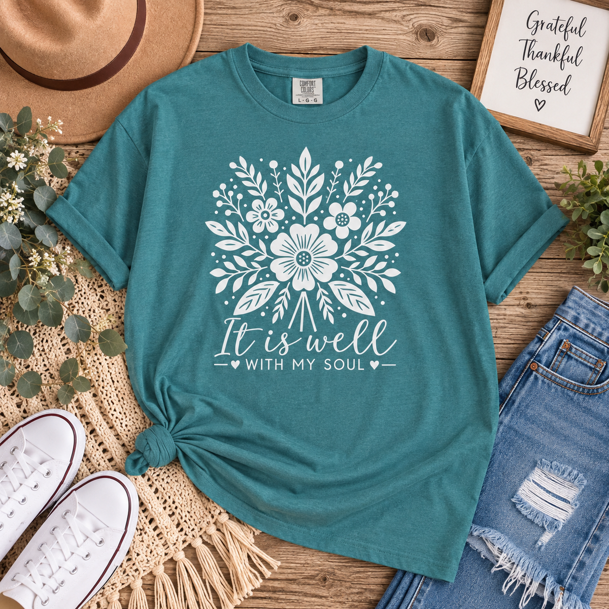 Gildan Softstyle It is well with my soul T-Shirt