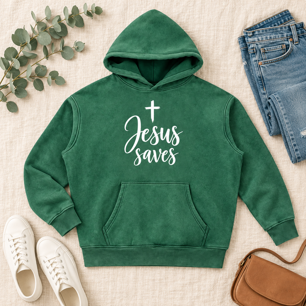 Snow Wash Fleece Oversize Hoodie
